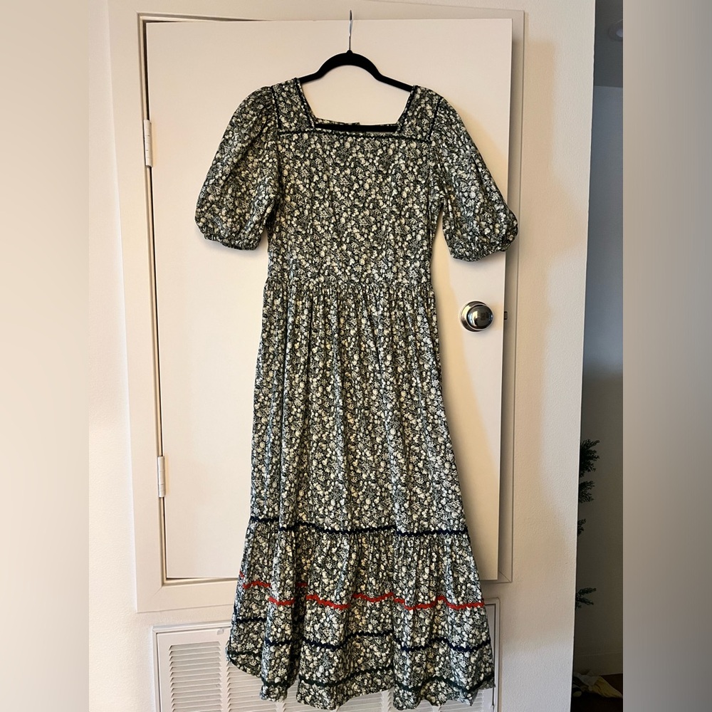 DOEN Floral Puff Sleeve Maxi Dress